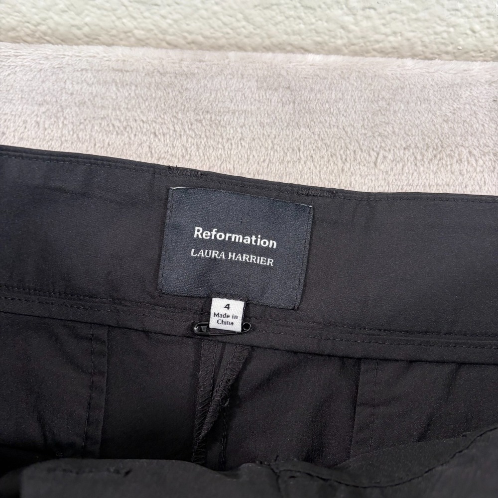 Reformation Laura Harrier Danielle Oversized Wide Leg Pleated Trouser Pants 4 - Picture 3 of 10